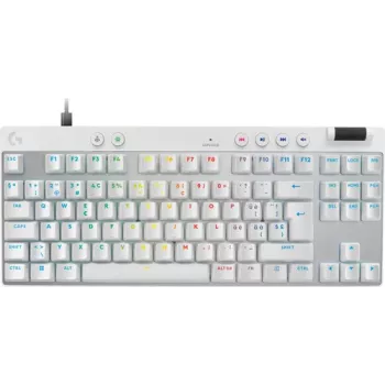 Logitech G PRO X RAPID spēļu tastatūra - TKL - mehāniska - QWERTZ (CH) - balta (920-013286)