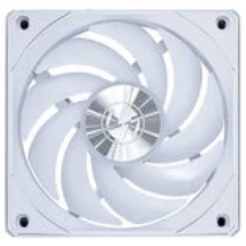 120 mm korpusa ventilators Lian Li UNI FAN CL Wireless — balts, bezvadu RGB vadība, saderīgs ar virknes savienošanu