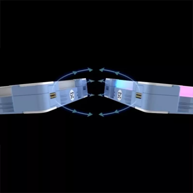 Thermaltake SWAFAN EX14 ARGB 140mm 3 gab. korpusa ventilatori - hortenzijas zilā krāsā