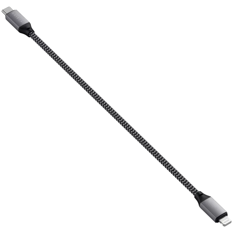 Satechi ST-TCL10M USB kabelis 0,25 m USB C USB C/Lightning melns pelēks