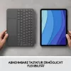 Korpuss ar tastatūru Combo Touch US iPad Pro 11 1.,2.,3. paaudze pelēks