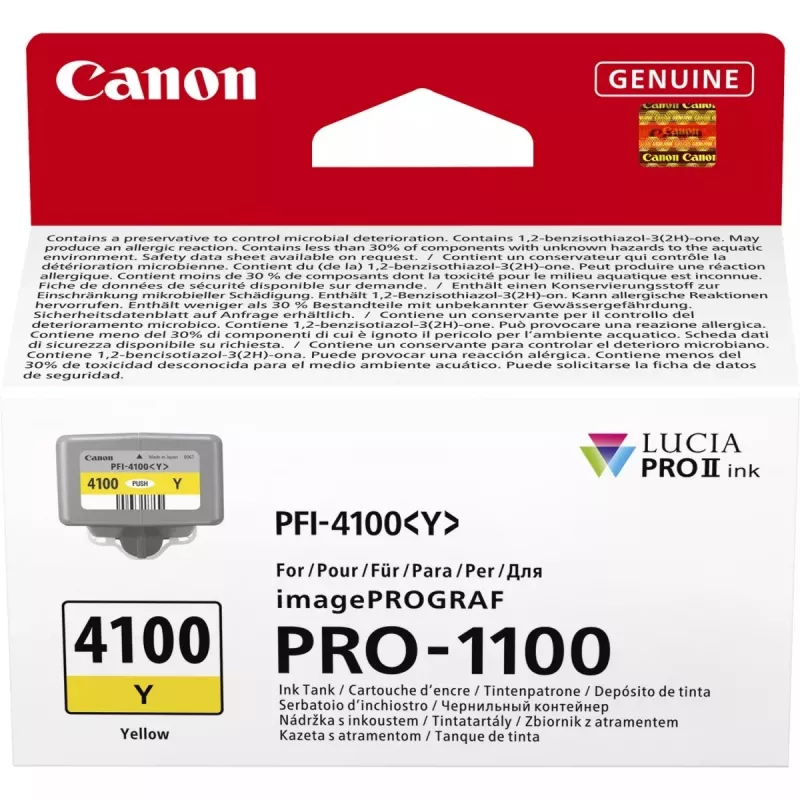 Canon LUCIA PRO II tintes kārtridžs 1 gab. Oriģināls Standarta ietilpība Dzeltens