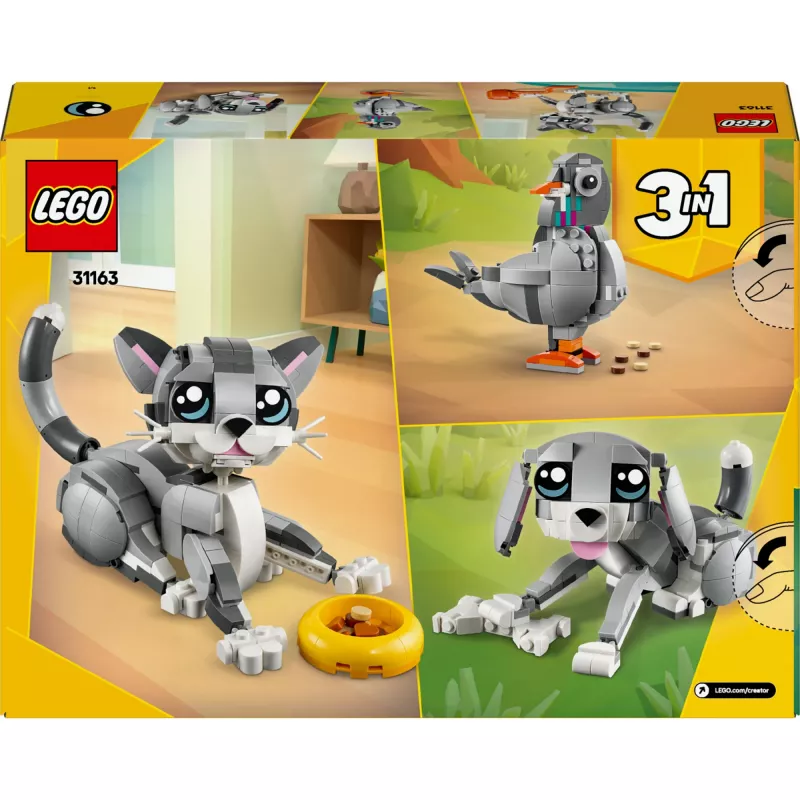 LEGO CREATOR 3 IN 1 31163 Rotaļīgs kaķis