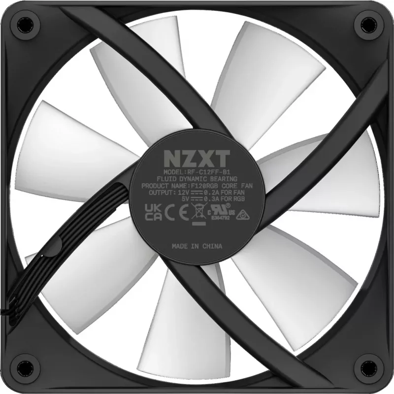 NZXT F120 RGB Core 120mm ARGB korpusa ventilators