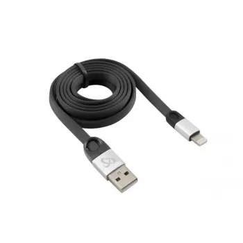 Sbox USB 2.0-8-Pin/2.4A melns/sudrabains