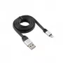 Sbox USB 2.0-8-Pin/2.4A melns/sudrabains