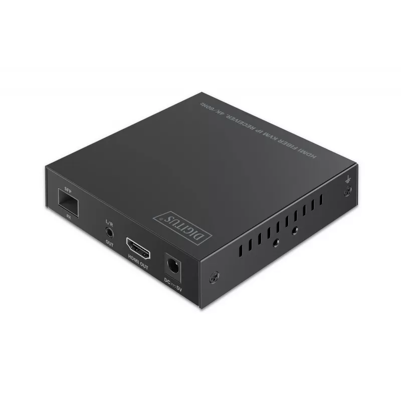 Digitus HDMI Fiber KVM IP uztvērējs, vadu, 4K/60Hz