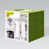Elektriskā tējkanna Maestro MR-022-balta, 2,2 L, 1850–2200 W, plastmasas korpuss, 360° pamatne, pretkaļķu filtrs, ūdens līmeņa indikators