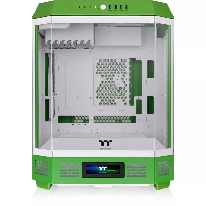 Thermaltake The Tower 600 Mid Tower ATX korpuss ar stikla paneļiem (zaļš/balts)