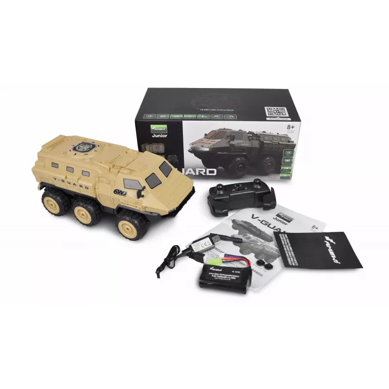 Amewi V-Guard bruņumašīna 6WD 1:16 RTR tālvadības RC modelis ar elektromotoru (22585)