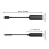 Ethernet adapteris Aukey CB-A30 USB‑C uz Gigabit RJ45 10/100/1000 Mbps, USB 3.0, alumīnija, LED indikatori