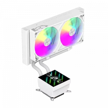Gamemax CPU šķidruma dzesētājs | GLACIER 240 LCD WH | Intel, AMD