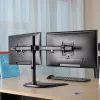 HAGOR HA FS - Montāžas komplekts (galda turētājs) - 2 LCD displejiem - Melns - Ekrāna izmērs: 38-68 cm (15-27)