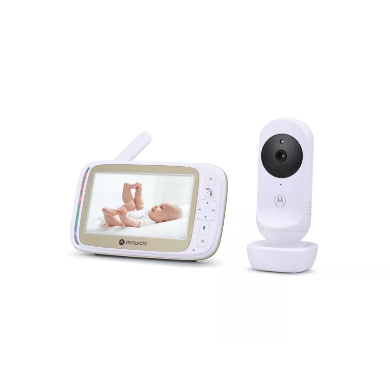 Motorola 5.0” Wi-Fi video bērnu monitors ar Stargrip gultiņas stiprinājumu | VM45 Connect | Balts