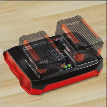 Einhell Power-X-Twincharger 3 A akumulatora lādētājs iekštelpām melns - sarkans (4512069)