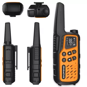 Baofeng BF-T25E divvirzienu radio, oranžs, 2 gab.
