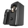 CREATIVE T60 2.0 kompakti Hi-Fi galda skaļruņi ar skaidru dialogu un apkārtējo skaņu, izmantojot Sound Blaster SmartComms komplektu, USB-C audio, mikrofona un austiņu portiem B