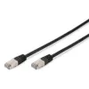 Tīkla kabelis Digitus CAT 5e SF/UTP Patch Cord melns 3 m