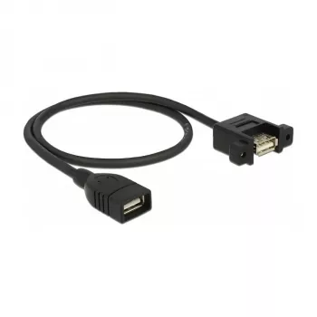 USB kabelis DeLOCK 85459 USB 2.0 0,5 m Melns