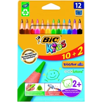 BIC krāsainie zīmuļi CEV.TRIANG.CBW 10+2 EU 12 krāsainie zīmuļi, 214842