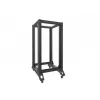 Brīvi stāvošs statīvs LANBERG OR01-6822-B 22U, 600 mm platums x 800 mm dziļums, melns, 600 kg kravnesība