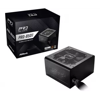 Barošanas bloks ASRock Pro Series PRO-850B 850W ATX 80+ Bronze, melns