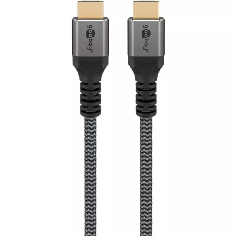 Goobay 65263 HDMI kabelis 5 m HDMI Type A (standarta) Pelēks (65263)