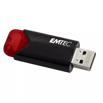 USB zibatmiņa Emtec 16 GB USB Type-A 3.2 Gen 2 melna ar sarkanu akcentu