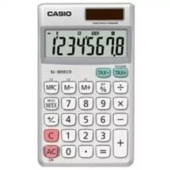 Pamata kalkulators Casio SL-305ECO kabatas izmēra sudrabains balts