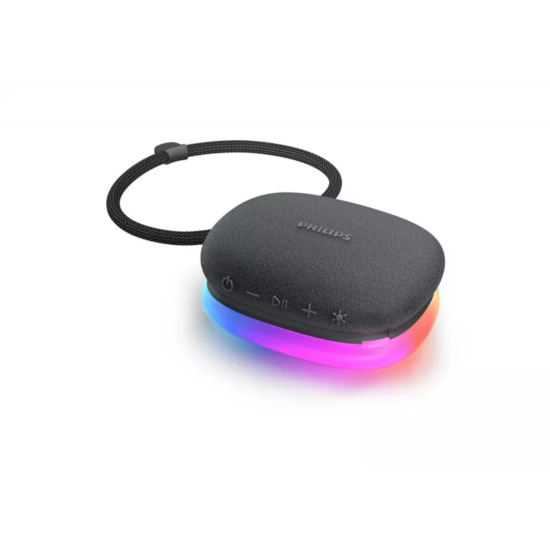Philips TAS2307BK/00 Bluetooth skaļrunis ar iebūvētām gaismām, bezvadu audio atskaņošana