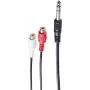 Audio kabelis ShiverPeaks BS30461 0,2m 6,35mm 2xRCA melns sarkans balts