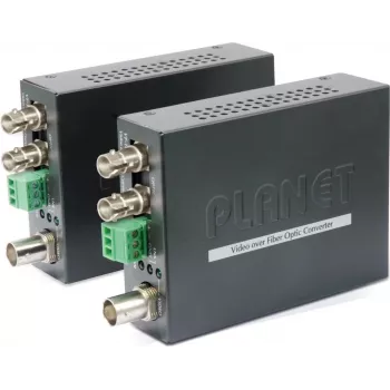 Tīkla multivides pārveidotājs PLANET VF-101G-KIT optiskās šķiedras ST savienotājs 20000 m