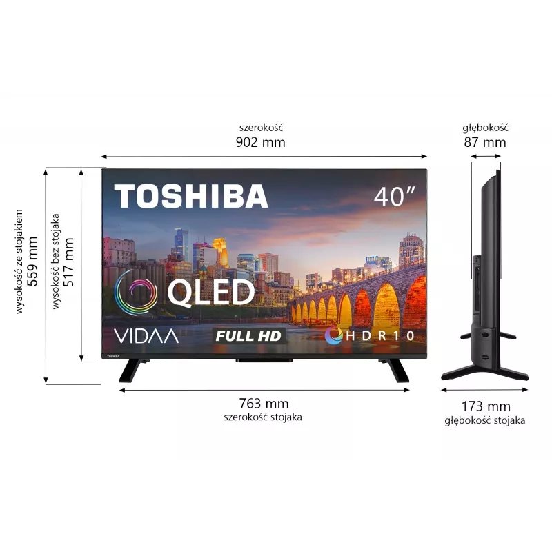 TV QLED 40 collu 40QV2F63DG