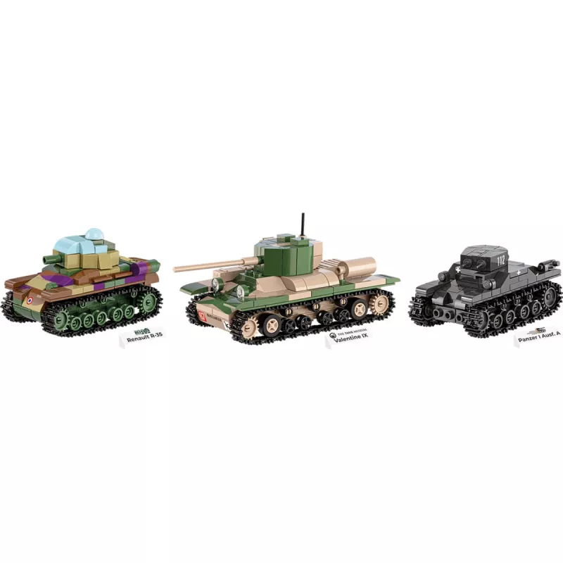 Building set COBI Renault R35 Valentine IX Panzer I 595 gab.