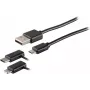 USB kabelis S/CONN 14-15035 USB 2.0 2 m melns