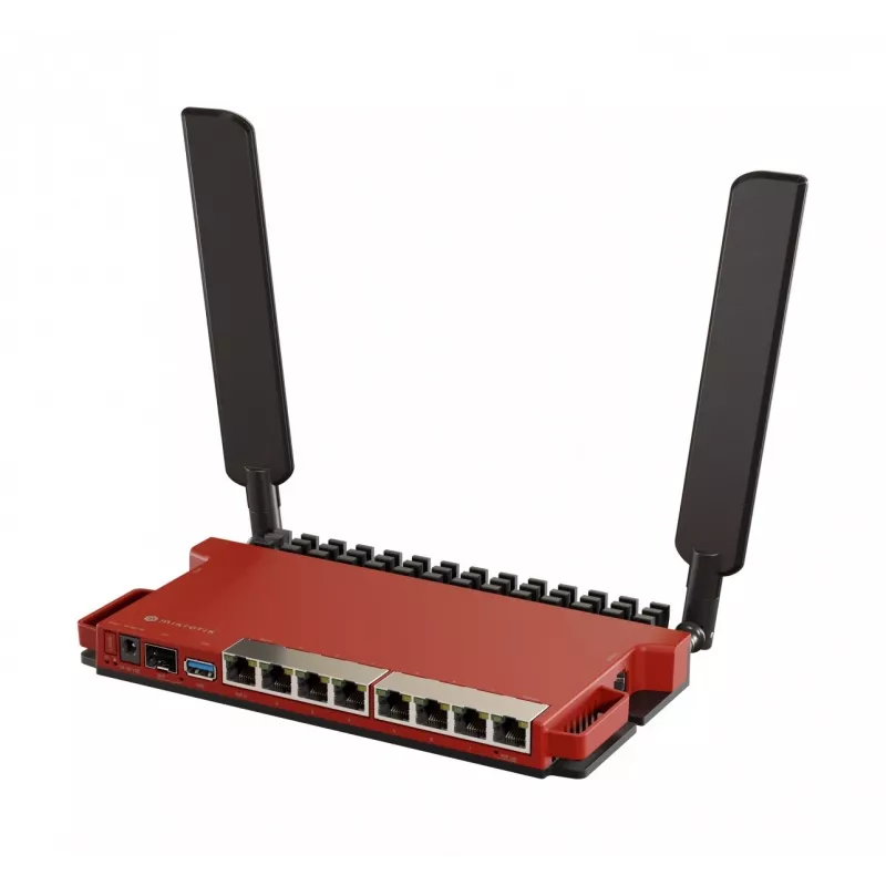 Mikrotik L009UiGS-2HaxD-IN bezvadu maršrutētājs Gigabit Ethernet vienas joslas (2,4 GHz) sarkans