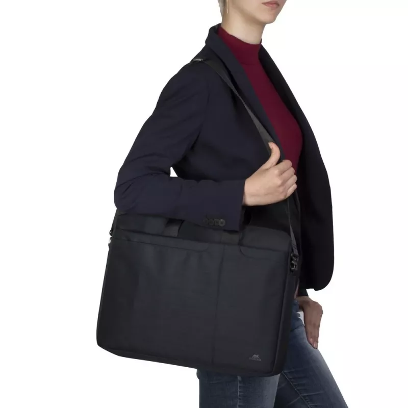 Messenger soma Rivacase Biscayne 39,6 cm (15,6 collas) melna