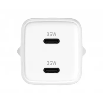 Sienas USB-C lādētājs YENKEE G35D 2x18W Power Delivery 3.0 3A