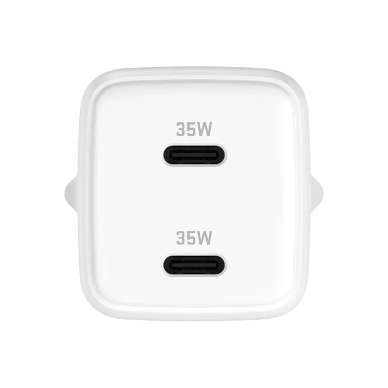 Sienas USB-C lādētājs YENKEE G35D 2x18W Power Delivery 3.0 3A