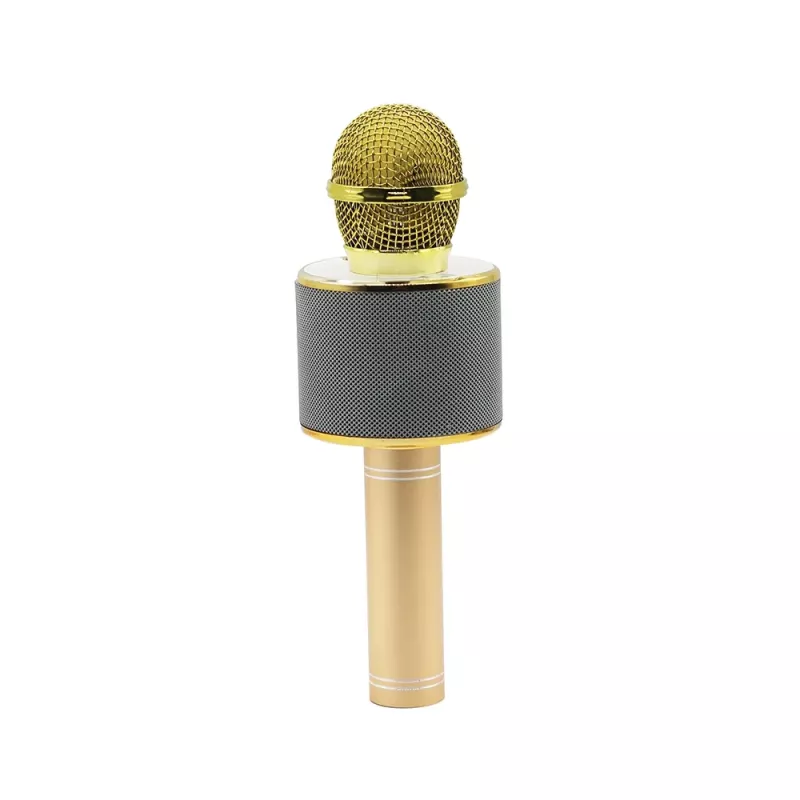 Mikrofons MANTA MIC10-G Gold kardioīds pārnēsājams — kardioīds kondensatora tipa, rokas dizains