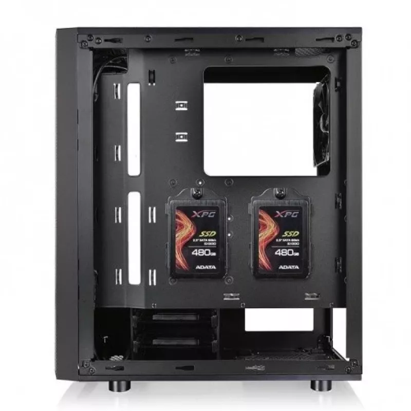 PC korpuss Thermaltake V150 TG Micro Tower melns