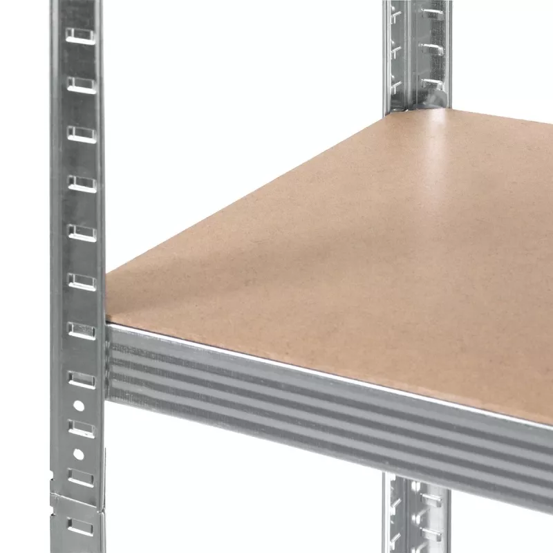 Plaukts GreenBlue GB378, cinkots metāls, 5 plaukti, cinkots tērauds, 900×400 mm, max 75 kg uz plauktu