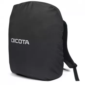 DICOTA D32159 universāls lietus pārvalks 16 collu (40,6 cm) mugursomām, 210D poliesters, melns