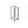 LANBERG 19 collu atvērtais statīvs 27U 600x800 mm pelēks, 27U atvērta rāmja serveru statīvs