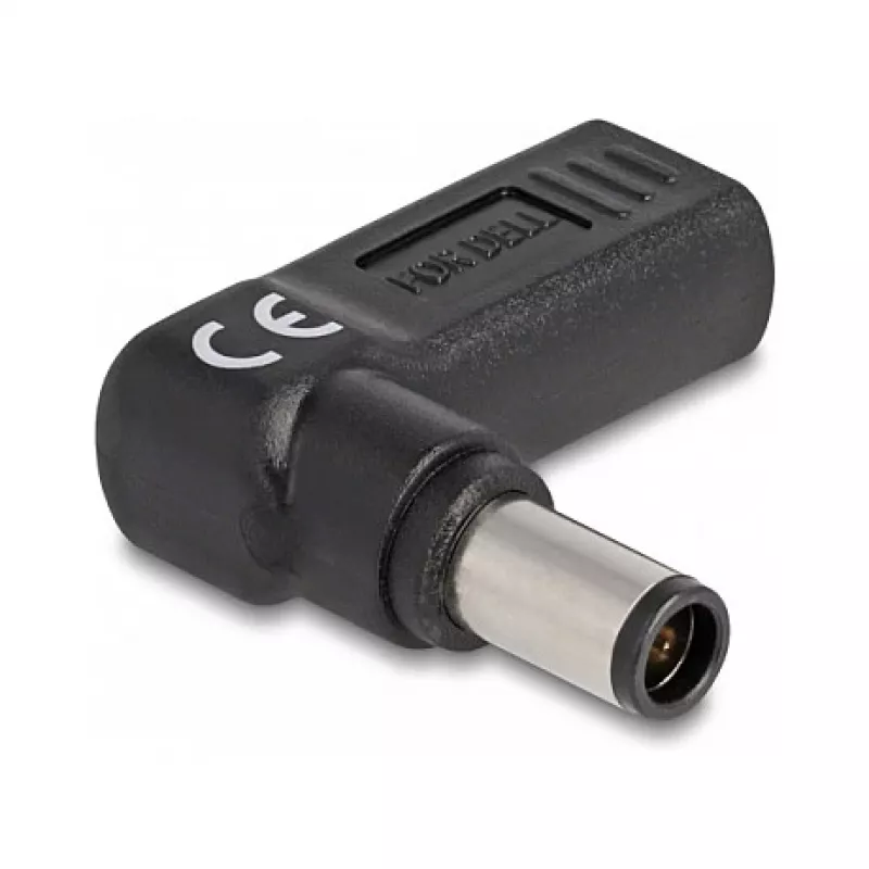 DeLOCK adapteris USB Type-C ligzda uz Dell 7.4 x 5.0 mm spraudnis 90° leņķī