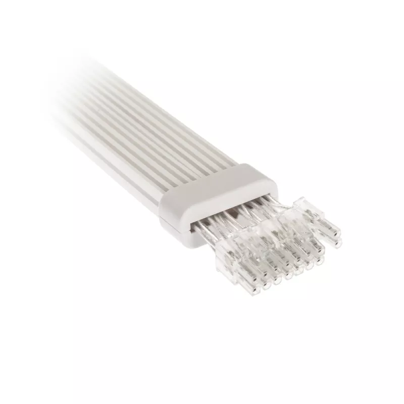 PCI-E 8 kontaktu pagarinātāja kabelis Kolink Umbra Radiant ARGB — dubults 2× 8 kontaktu, pīts pagarinātājs GPU barošanai