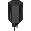 CANYON Lādētājs HEXAGON 65 GaN 65W 2xPD 1xQC EU Melns (CND-CHAHEX65B)