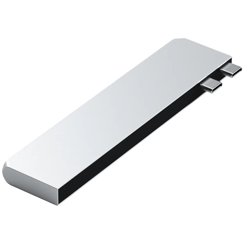 Satechi ST-HUCPHSS piezīmjdatora dokstacija un portu replikatora doks USB 3.2 Gen 2 (3.1 Gen 2) Type-C sudraba krāsā (ST-HUCPHSS)
