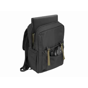 Mugursoma NATEC Niala Hunter zaļa 39.6 cm 15.6 collas Melna 1 nodalījums 2 priekšējās kabatas