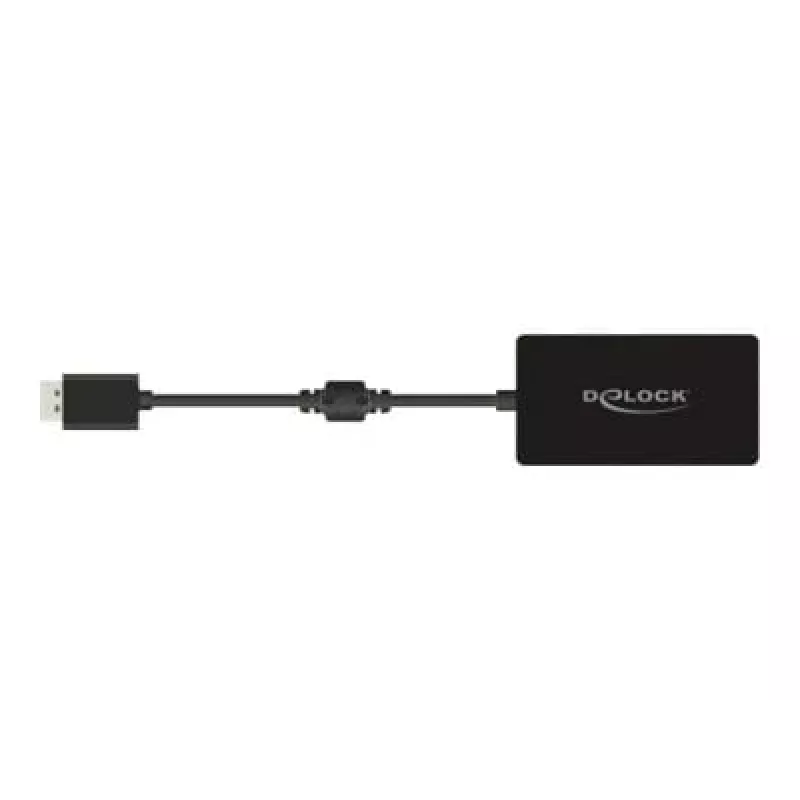 DeLOCK 0.16m DisplayPort/VGA+HDMI+DVI VGA (D-Sub)+ HDMI + DVI Melns